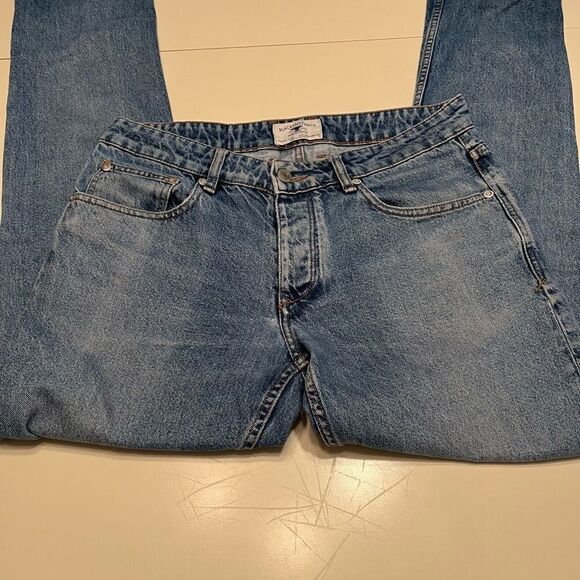Blacksmith & Co. H.E. By Mango Button Fly Straight Leg Jeans sz 30 - Picture 2 of 7